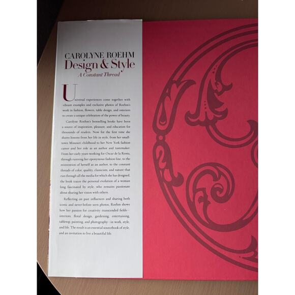 Carolyne Roehm A Passion for Interiors Rizzoli Hardcover - Picture 5 of 7